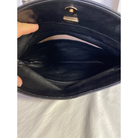 Vintage Givenchy Black Leather Clutch Bag - Picture 5 of 6